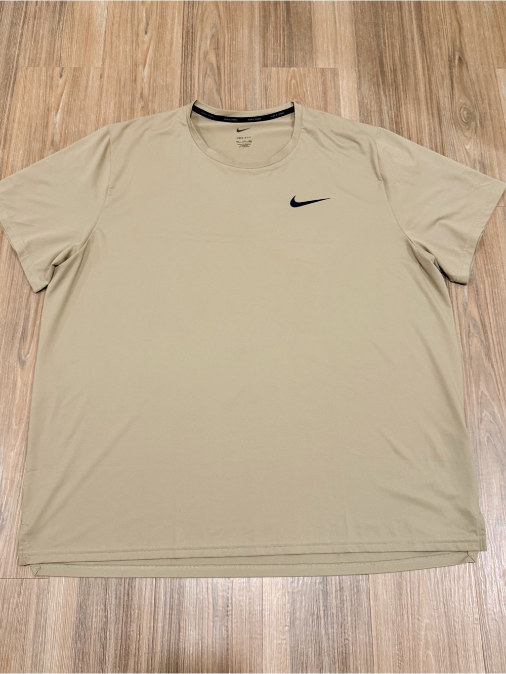 Nike Men’s XXL Sand Performance Tee - Swoosh Logo